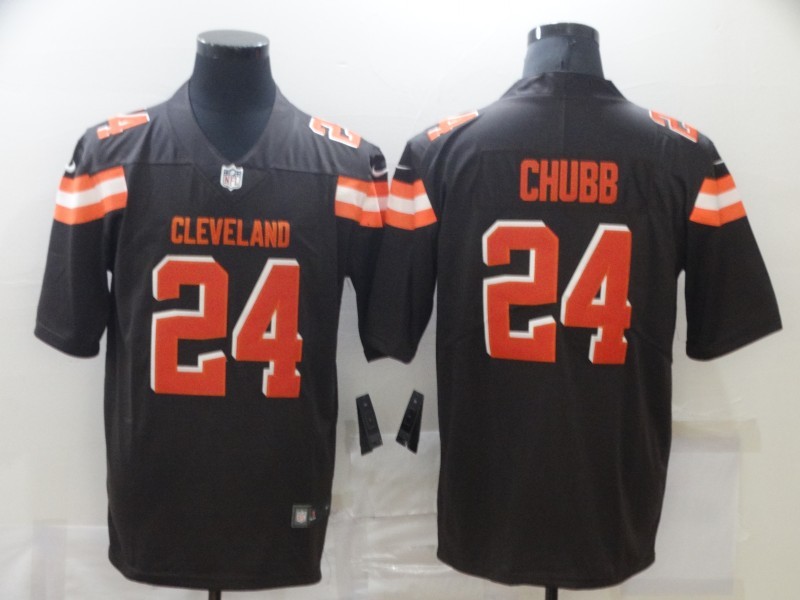 Men's Cleveland Browns Nick Chubb #24 Brown Jersey